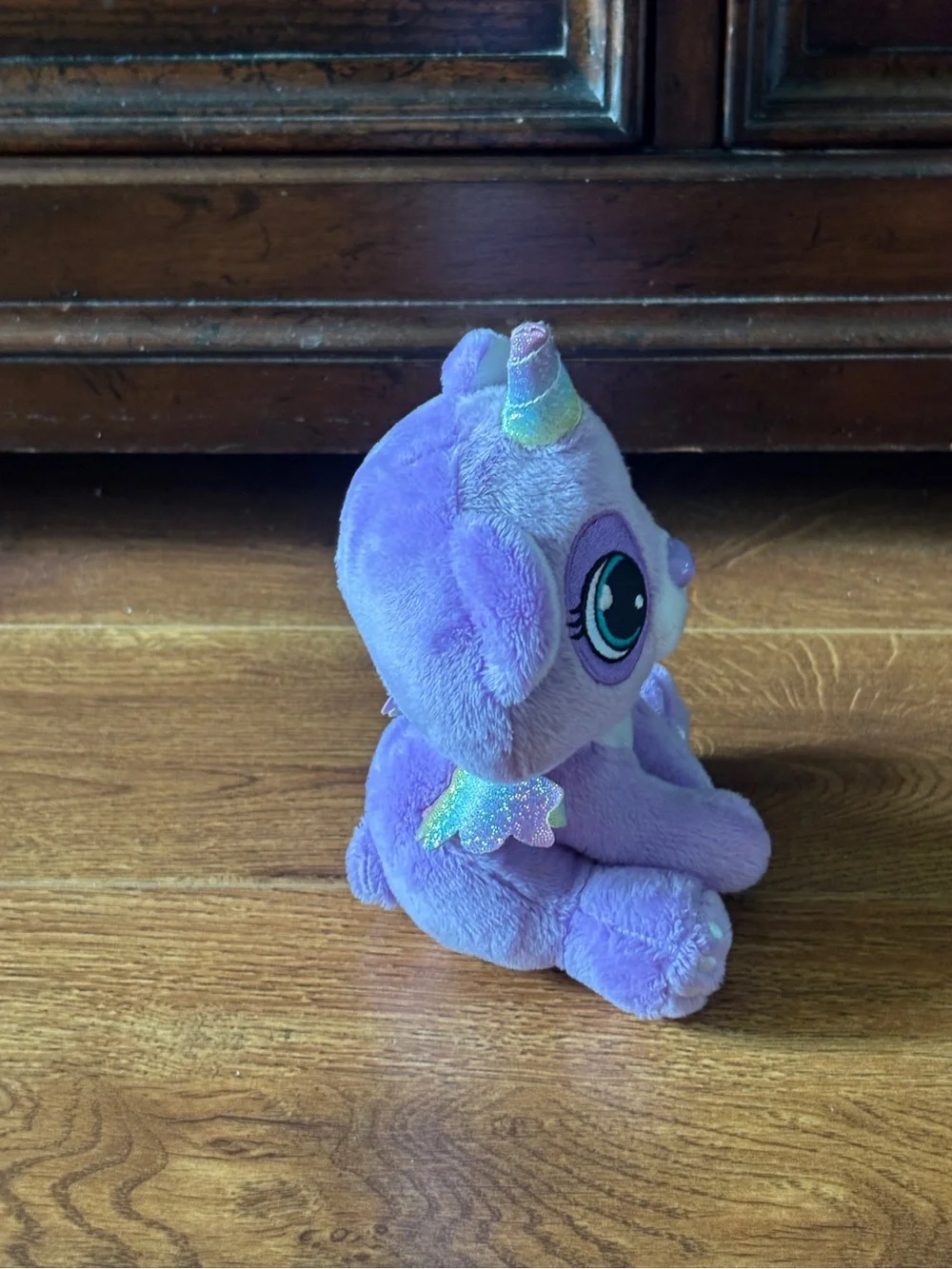 Purple Plush Unicorn Puppy Stuffed Toy - Small Pets Accessory